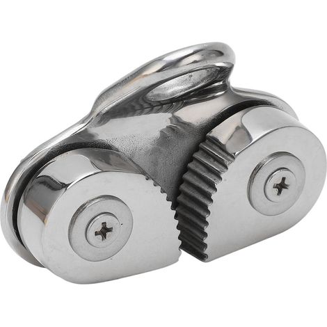 Taquet coinceur en acier inoxydable 316, antirouille, guide-câble avec anneau de guidage, compatible avec les cordages de 3 à 15 mm pour bateaux. (1/5)