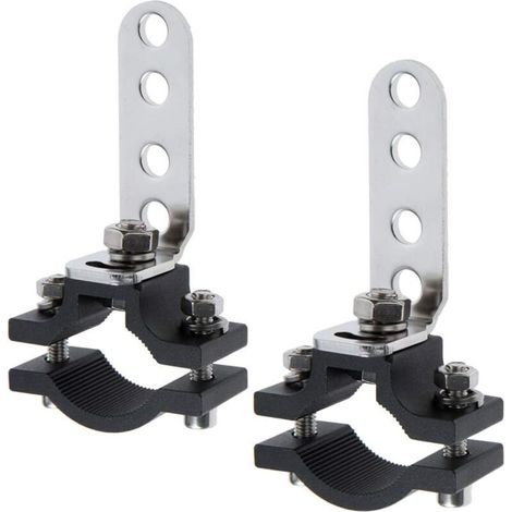 Support de Montage de Lumière Travail 22-32mm Universelle,Support de Phare Moto,Supports de fixation de lampe de fourche avant (2 Pièces)