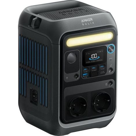 Powerstation Anker SOLIX C300X, mit Tragegurt, Batterie 288 Wh, 300 W (0% MwSt)