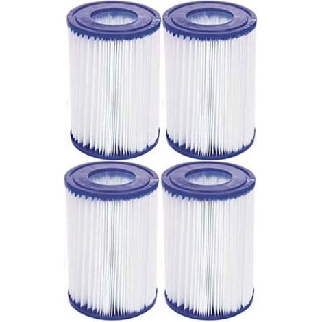 ALLIANDISCartouches de filtration pour Pompe Piscine - Bestway Type 2 FD2137 - Couleur blanche