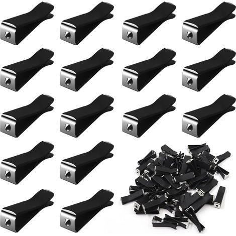 Sollbry 120 clips para rejilla de ventilación de coche, de cabeza cuadrada, con caja de almacenamiento para oficina, hogar y coche. (1/5)