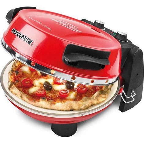 G3Ferrari G10032 Pizzaofen Rot und Schwarz 35x33,5x20 cm