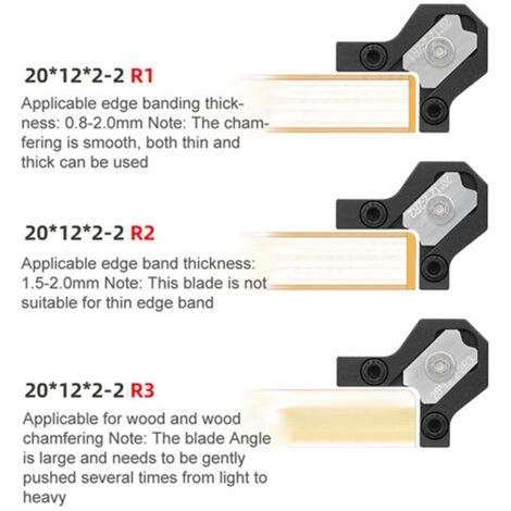 Hyuduo Trimmer à Arc Manuel, Taille Portable, Outil de Déburricule Facile à utiliser. Alliage d'aluminium de Matériau préféré. 4 Types facultatifs. Convient pour les Bandes Épaisseur: R-1: 0,8-2,0 (1/5)