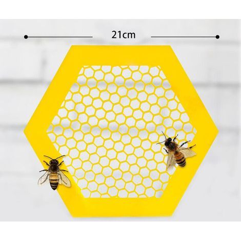 Lot de 2 îlots flottants pour abeilles, gobelets pour abeilles de jardin, abreuvoir pour abeilles, station d'arrosage pour abeilles de jardin, gobelets pour abeilles de jardin (jaune (1/3)