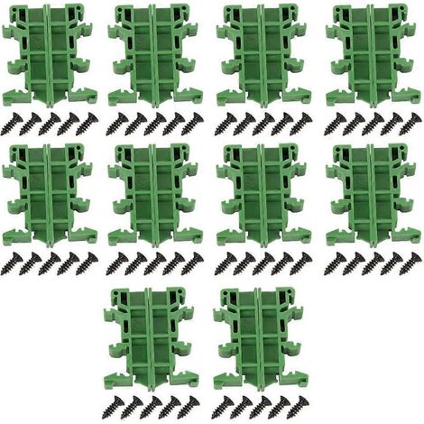 10 Sets 35mm PCB DIN C45 Schienenadapter Leiterplatten-Montagehalterung Ständer Träger (1/4)