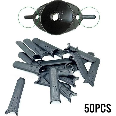 Lot de 50 lames de coupe en plastique pour tondeuse à gazon Flymo Hover Vac/Micro Lite/Minimo/Mow n Vac (1/5)