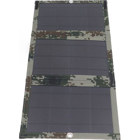 Panneau solaire pliable 21W, léger, portable, peu encombrant et étanche, chargeur solaire pour téléphone (1/5)