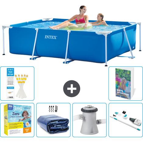 Rechteckiger Frame Pool - 220x150x60 cm - 7-teilig S39