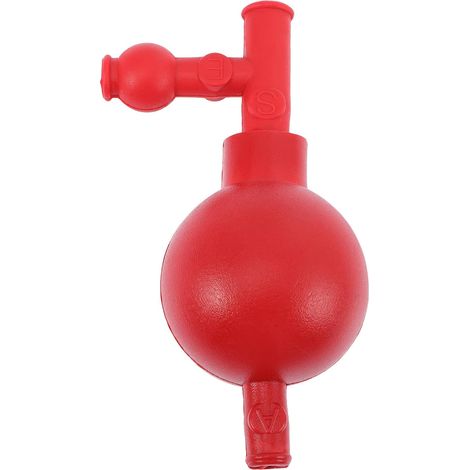 Remplisseur de Pipette en Caoutchouc 60ml Trois Vannes, Grosse Force D'aspiration et Contrôle D'évacuation D'air pour Laboratoire de Chimie (1/5)