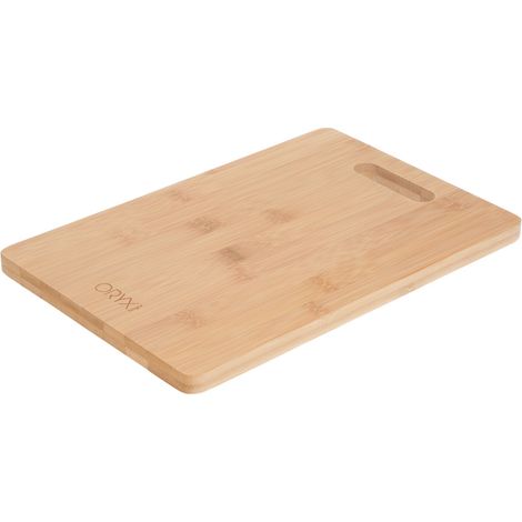 Tagliere da cucina in legno di bambù con manico 30 x 20 cm.