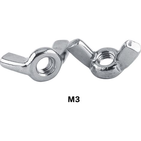 Écrou papillon M3 en acier inoxydable SS316, fixation robuste et durable