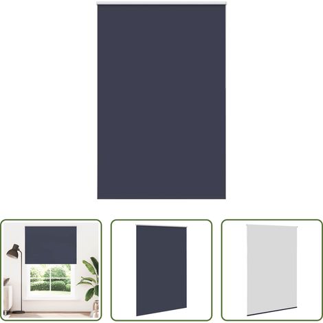 vidaXL Lichtschutz - Verdunkelungsrollo Marineblau 150x210 cm Stoffbreite 146,6 cm (1/5)