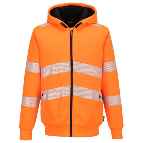 Sudadera con capucha de invierno con cremallera y alta visibilidad PORTWEST PW321 XXL Naranja (1/2)