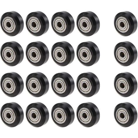 Lot de 20 poulies en plastique POM pour imprimante 3D - Galet tendeur rond 625ZZ, accessoires pour imprimante 3D en forme de V (1/5)