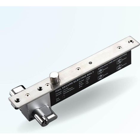 Serrure électrique temporisée à émission à pêne piston et clé mécanique SB600A (NC)