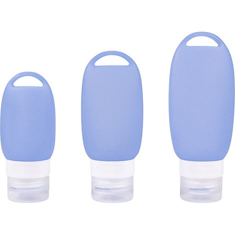 Bouteilles De Voyage Etanches - 3 Pièces - Bouchon Vis - Ouverture Large - Pour Shampooing Produits Capillaires Et Nettoyants - Set De Récipients De Voyage (1/5)