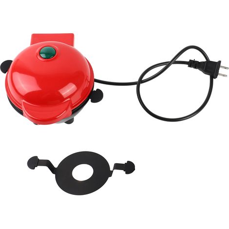 GARRYFIZH Mini machine à beignets de fleurs, antiadhésive, électrique, commerciale, de qualité alimentaire, pour petit-déjeuner, gâteau avec plateau amovible et pieds antidérapants,US