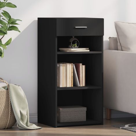 vidaXL Credenza Nera 45x42,5x93 cm in Legno Multistrato