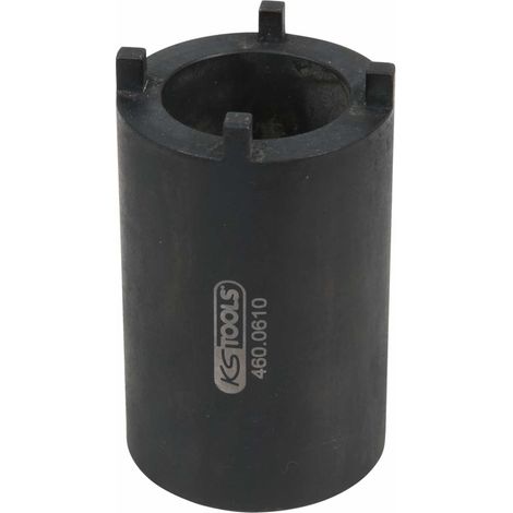 KS Tools 1/2 DAF Nutmuttern-Schlüssel für Lenkgestänge-Befestigung mit 4 Zapfen, 52 mm