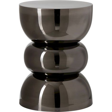 Table d appoint noire brillante - noir brillant (1/3)