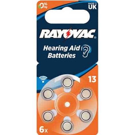 PILA PER ACUSTICA 'RAYOVAC 13' Blister 6 Pezzi Q.TA 10