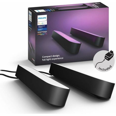 Philips Hue Play Pack x2 Barras de luz conectadas negras (1/5)