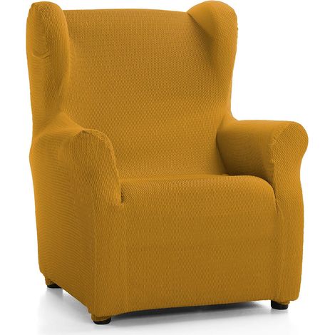 Housse élastique pour Fauteuil à Oreilles - Moutarde (1/5)