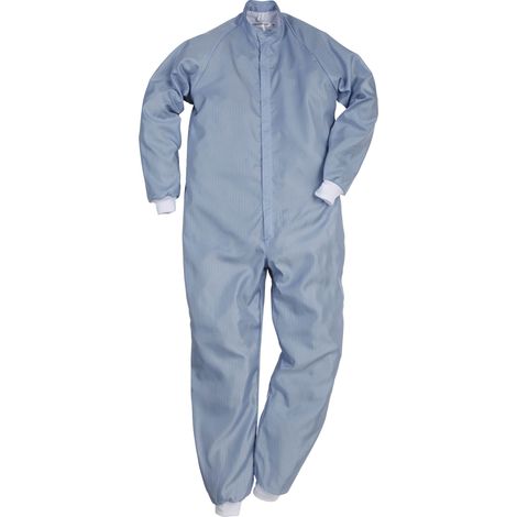 FRISTADS 100650 Reinraum Overall 8R012 XR50 Gr. 4XL Blassblau (1/2)