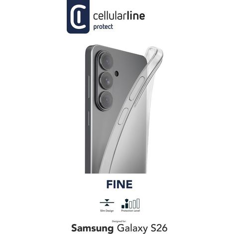 Cellularline Fine - Galaxy S26 Souple, ultra-mince et transparente (1/2)