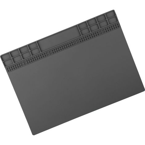Plateforme de Maintenance pour Téléphone et Ordinateur Résistante à la Chaleur, Tapis Isolant Gris (1/5)