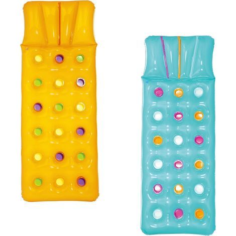 Set mit 2 Bestway aufblasbaren Poolmatratzen mit 18 Taschen (1/5)