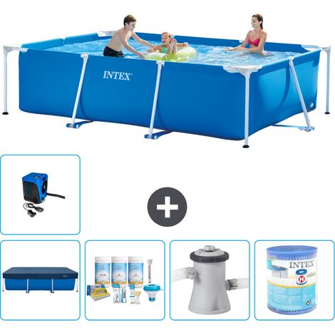 Intex Piscine Tubulaire Rectangulaire - 300x200x75 cm - 6-pièces S30165 (1/5)