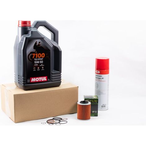 Kit Entretien Vidange Standard pour APRILIA RSV 1000 de 1997 à 2011 - MOTUL 7100 15W50 4L