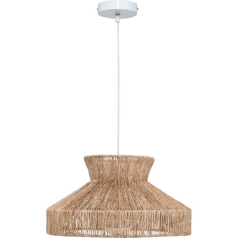 Lampe Suspension en Jute "Zelia" 38cm Naturel (1/5)