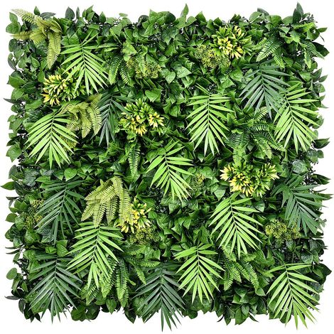 Parete vegetale sintetica Verde set da 1 m² - LUOCHUN