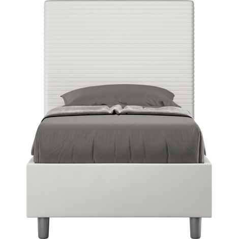Letto Singolo 90x210 cm Senza Rete Focus Bianco (1/4)