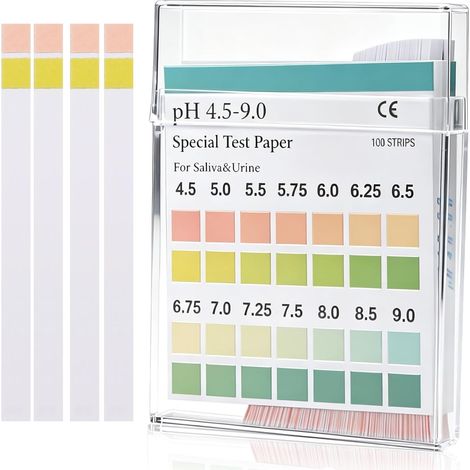 bandelettes de test pH par paquet, plage de mesure 4,5-9, papier test universel, utilisé pour tester l'acidité et l'alcalinité de l'eau potable, des aquariums et des piscines (1/5)
