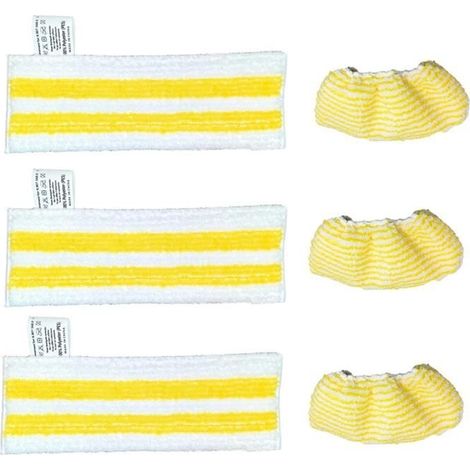 Tampon Nettoyage EasyFix - 3 Serpillères - Chiffons de Remplacement - Tissu en Coton (1/4)