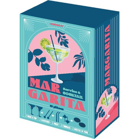Cocktail 10 Pièces "Margarita" 16cm Multicolore (1/5)