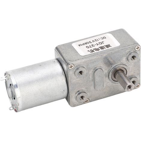 12-mm-Gleichstrom-Getriebemotor mit Einzelwelle, selbsthemmend, reversibel, 12 V DC, Schneckengetriebe, Drehzahlreduzierung, 30 U/min (1/5)