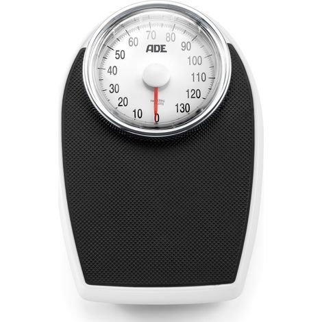 báscula de baño mecánica 136 kg 1 kg negro - BM708 - Ade -