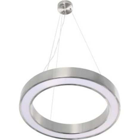 Lampe Suspension Design "Saturn" 50cm Argent (1/4)