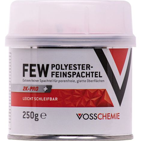 Mastic polyester, Mastic de finition, Mastic 2K, 250 g (1/5)