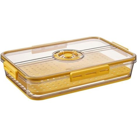 Récipient à fromage 2 pièces – Boîte de stockage hermétique avec couvercle – Acier inoxydable durable – Pour réfrigérateur et charcuterie (1/5)