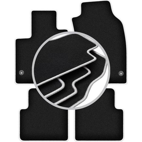 Tappetini auto Carlux color argento per: Fiat Panda III hatchback (2012-) (1/5)