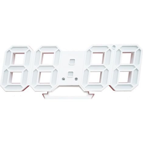 Horloge d'Alarme Numérique Nordique Murale Suspendue de Table Snooze Calendrier et Thermomètre Électronique (1/5)