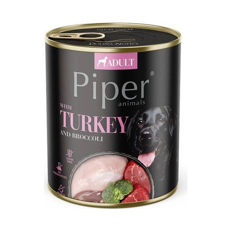DOLINA NOTECI Piper con tacchino e broccoli - cibo umido per cani - 24x800g