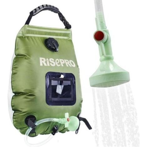 Sac de douche solaire, 20 litres, camping, température 45 °C, randonnée, escalade (1/5)