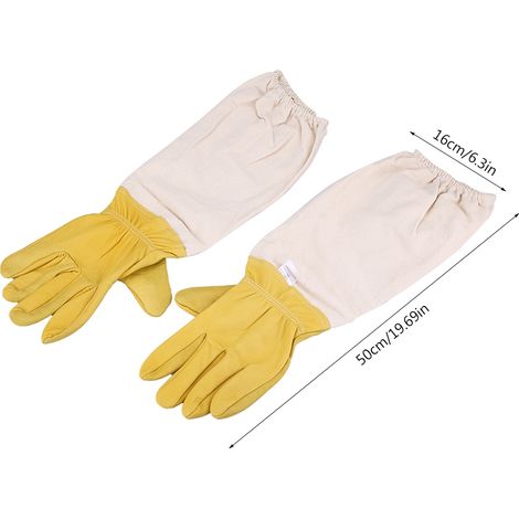 gants en toile de mouton anti-abeilles (1/5)