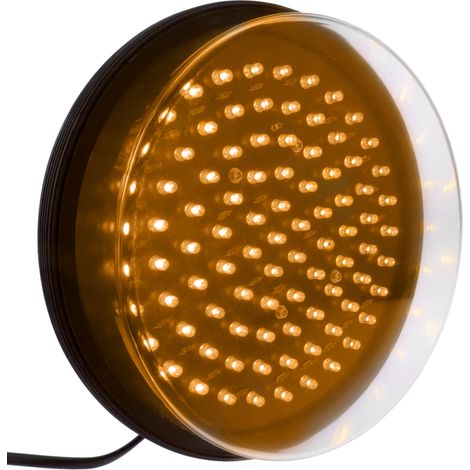 PrimeMatik - Feu à LED pour feu de signalisation IP65 200mm 220VAC jaune (1/5)